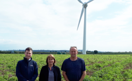 Wind turbine helps secure future of family farm