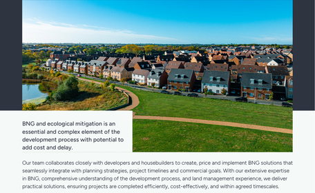 Biodiversity Net Gain - Developers and Housebuilders
