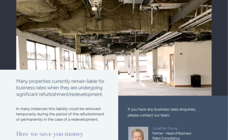 Business Rates - Refurbishment & Redevelopment Schemes