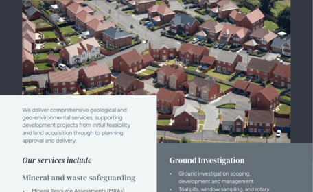 Geological Services - Supporting housing developers