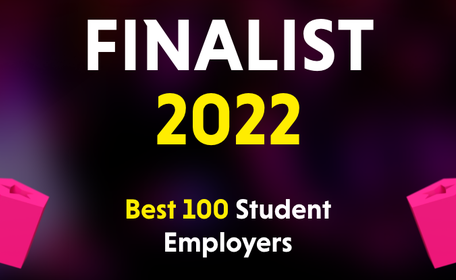 Top 100 Best student employer awards finalist