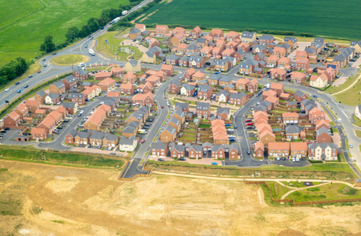 New Build Estate Aerial