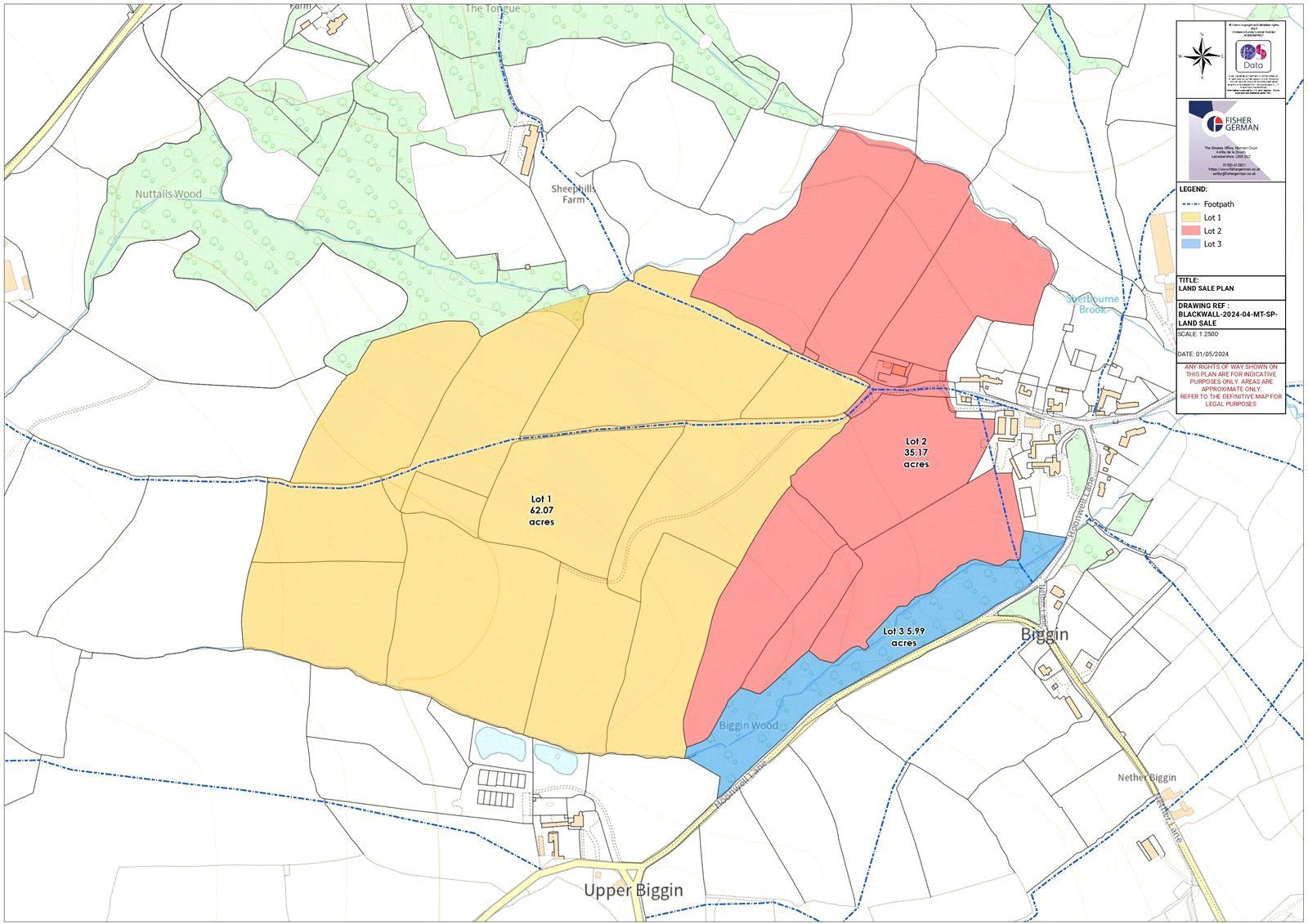 Land for sale in Ashbourne, Derbyshire, DE6 Fisher German